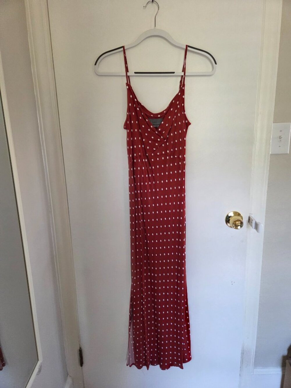 BRAND NEW: Anthropologie Bias Cut Polka Dot Slip Dress – Size Small